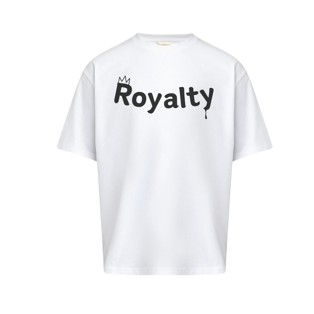 Royalty T-Shirt Over Size Unisex (White)