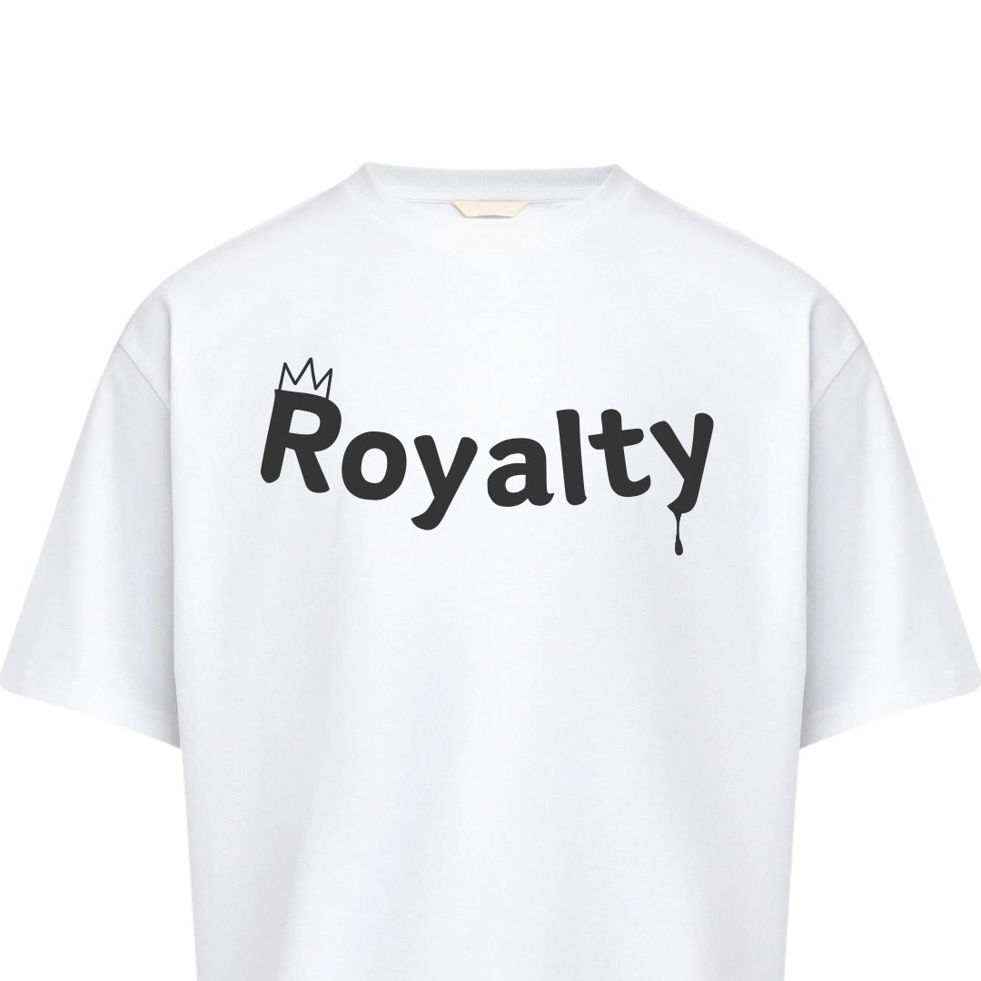 Royalty T-Shirt Over Size Unisex (White)