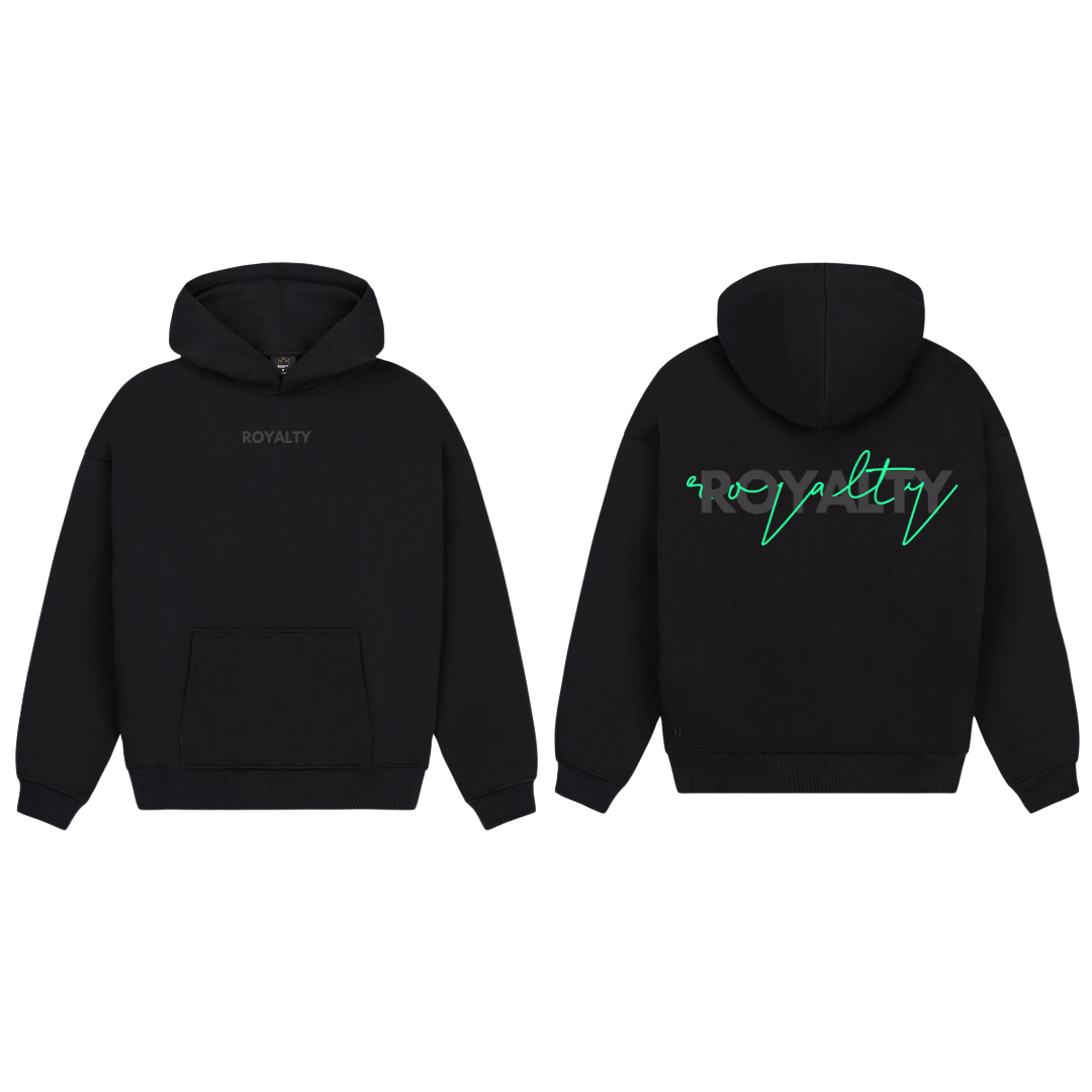Royalty Hoodie black green