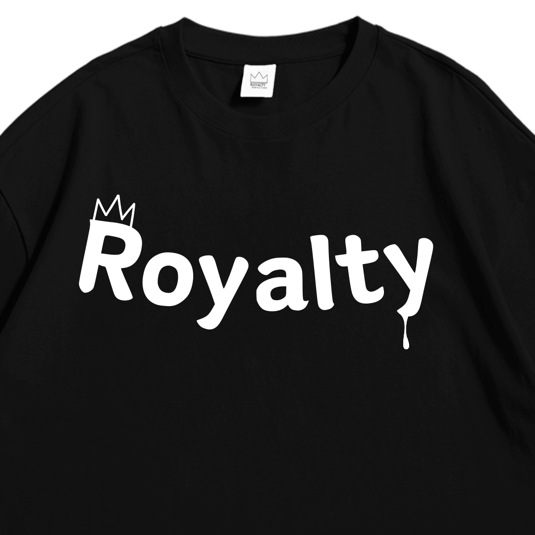 Royalty T-Shirt Over Size Unisex Black