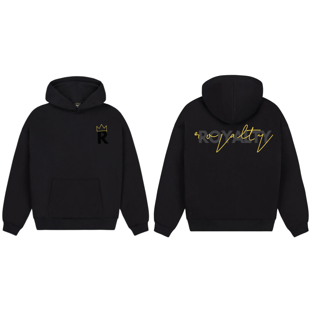 Royalty Hoodie black and yellow