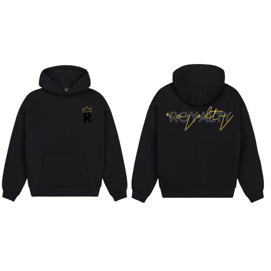Royalty Hoodie black and yellow