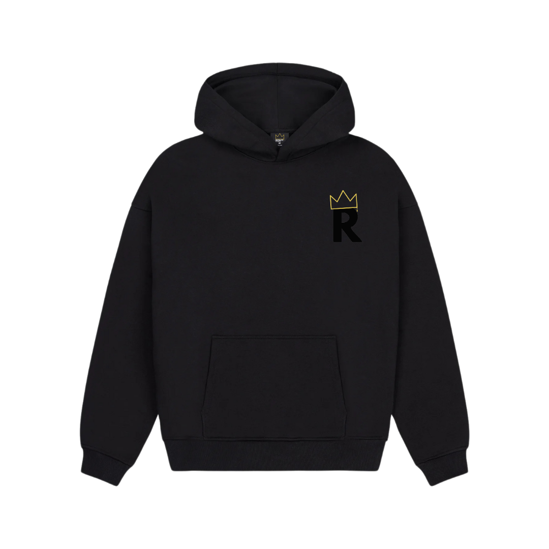 Royalty Hoodie black and yellow