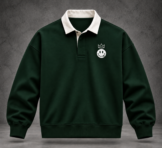 Long-Sleeved Smile Logo Polo