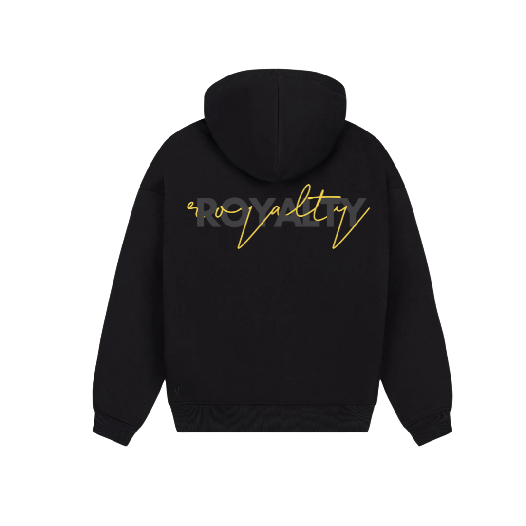 Royalty Hoodie black and yellow