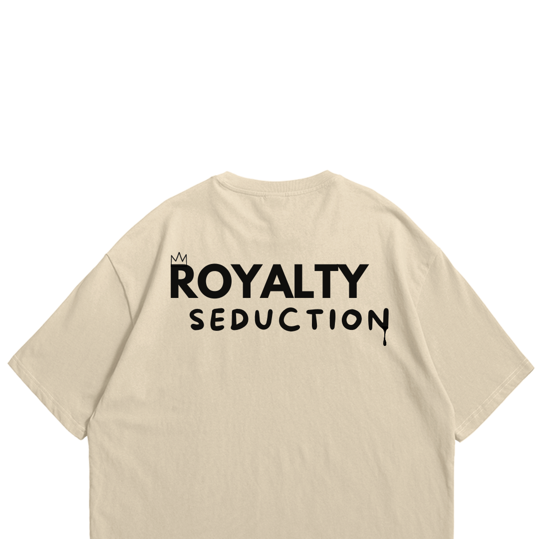 Royalty Seuction (Back) T-Shirt Over Size Unisex (Cream)