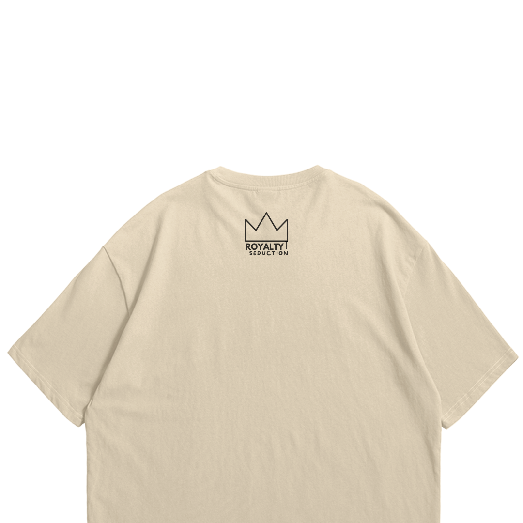 Royalty Seduction T-Shirt Over Size Unisex (Cream)
