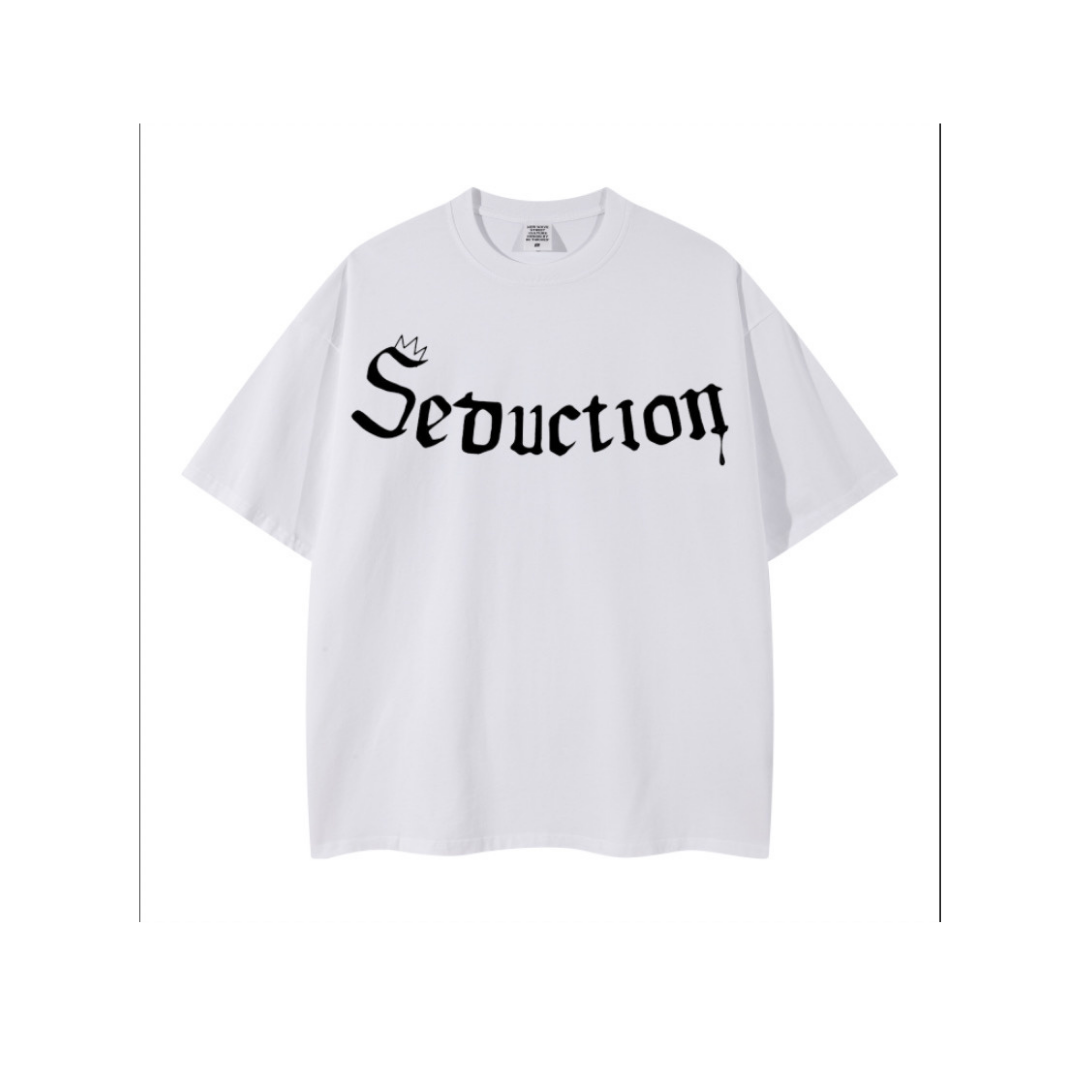 Seduction T-Shirt Over Size Unisex Front (White)