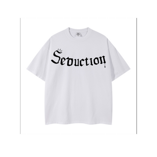 Seduction T-Shirt Over Size Unisex Front (White)