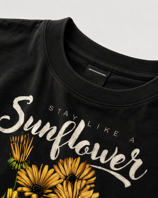ROYALTY SUNFLOWER CROPTOP