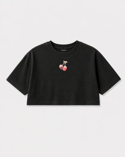 ROYALTY CHERRY CROPTOP