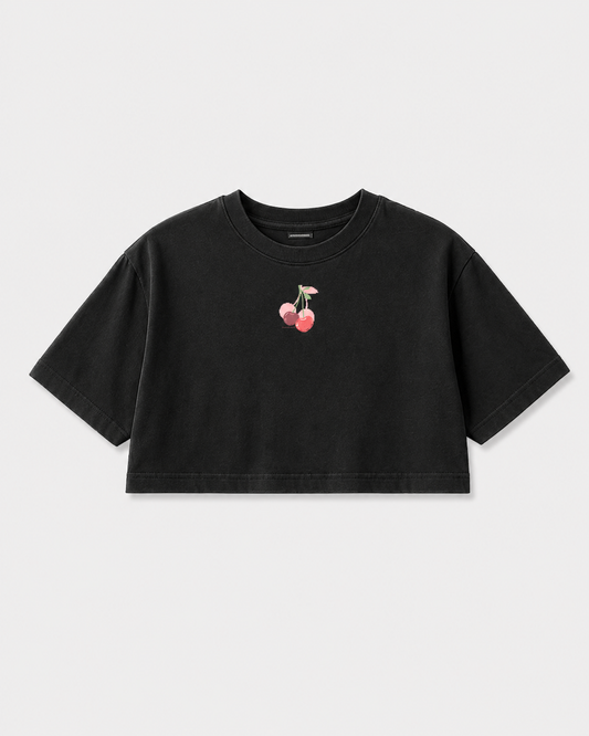 ROYALTY CHERRY CROPTOP