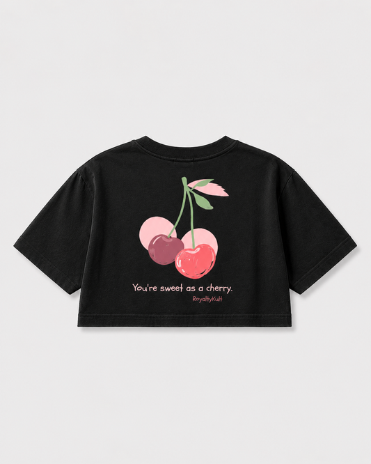ROYALTY CHERRY CROPTOP